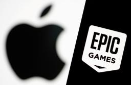 <p>　米アップルと米エピック・ゲームズのロゴ（ロイター＝共同）</p>