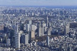 <p>　東京都庁（中央）周辺</p>