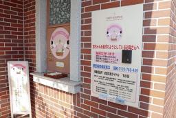 熊本市の慈恵病院に設置されている赤ちゃんポスト＝４月