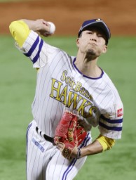 　オリックス戦に先発したソフトバンク・千賀＝ペイペイドーム