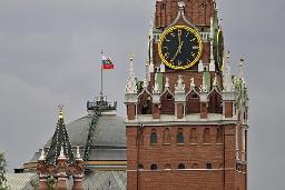 　モスクワ中心部のクレムリン（ロシア大統領府）の建物＝５月３日（ゲッティ＝共同）