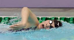 　女子２００メートル個人メドレー（視覚障害ＳＭ１１）決勝　小野智華子の自由形。３分８秒３０で７位＝マンチェスター（共同）