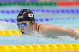 　女子２００メートル個人メドレー（知的障害）決勝　木下あいらのバタフライ。２分２４秒３２で２位＝マンチェスター（共同）