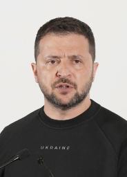 　ウクライナのゼレンスキー大統領（ゲッティ＝共同）