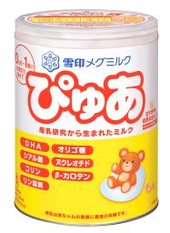 　雪印メグミルクの粉ミルク「ぴゅあ」