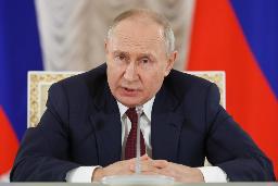 　記者会見するプーチン大統領＝７月（タス＝共同）