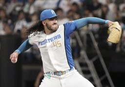 　ロッテ戦に先発した日本ハムのポンセ＝エスコンフィールド