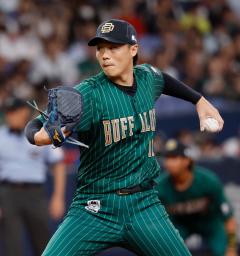 　７回途中無失点で９勝目を挙げたオリックス・山崎福＝京セラドーム