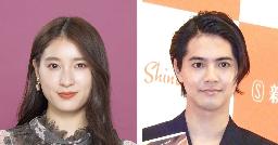 　土屋太鳳さん（左）、片寄涼太さん