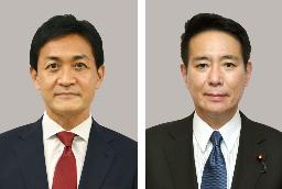 　国民民主党の玉木雄一郎代表、前原誠司代表代行