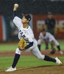 　パナマ戦に２番手で登板した木村＝台北（共同）
