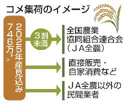 　コメ集荷のイメージ
