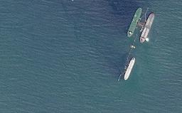 　ベネズエラ沖を航行する石油タンカーの衛星写真＝１１月１４日（２０２５　ＰＬＡＮＥＴ　ＬＡＢＳ　ＰＢＣ提供・ロイター＝共同）