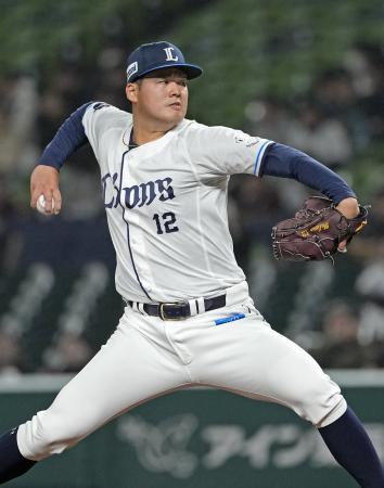 <p>　楽天とのオープン戦に先発した西武・渡辺＝ベルーナドーム</p>