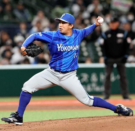 <p>　７回途中２失点にまとめたＤｅＮＡ先発の東＝ベルーナドーム</p>