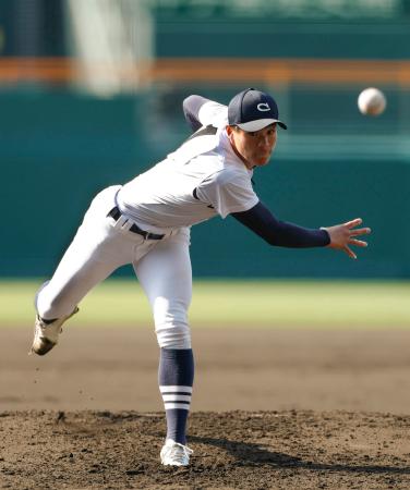 　八戸学院光星戦に先発した中京大中京・安藤＝甲子園