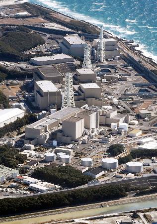 　中部電力浜岡原発＝１月、静岡県御前崎市