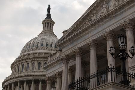 　ワシントンの米議会（ゲッティ＝共同）