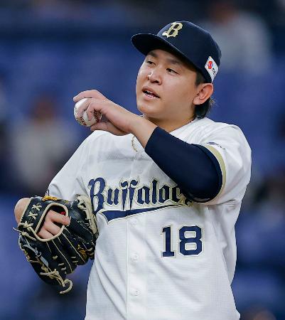 <p>　左腕の違和感のため、６回途中で降板したオリックス・宮城＝京セラドーム</p>