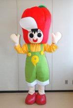 特産の赤ピーマンＰＲ　あっぴいちゃん（匝瑳市）　【ちば　ゆるキャラコレクション】