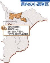 区割り変更、国替えも　１３区　【ちば衆院選　県内選挙区の情勢】