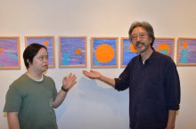 ダウン症の黒川さん×版画家・大野さん　水彩画コラボ１３０点　松戸、２５日まで作品展
