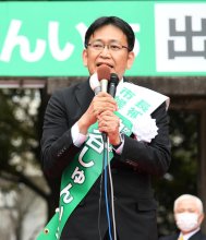 ３候補の第一声　（上から届け出順）　【２０２１千葉市長選】