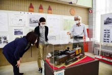 多古に幻の軽便鉄道　機関車模型やジオラマ　展覧会２０日まで