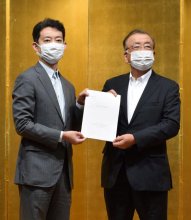 コロナ後見据え施策を　千葉県経営者協知事に要望書　中小支援、道路整備求める