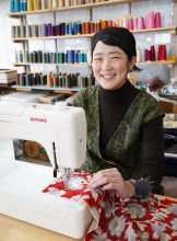 着物リメークで価値再生　いすみの空き家にミシンアトリエ開業・まつながさやかさん（３８）　【ひと模様】