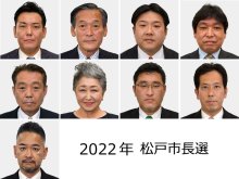 【速報】松戸市長選告示、現新９氏届け出　千葉県内で過去最多