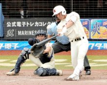 中村先制グランドスラム　拓大紅陵　第１０４回全国高校野球選手権　千葉大会　第１３日