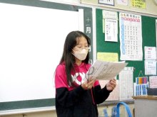 記事読みスピーチ活動　白井第一小学校（白井市）　【ＮＩＥ報告　千葉県内実践校の取り組み】（１５）