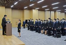 ４年ぶり、新職員２１４人が一堂に　千葉市で発令式　新庁舎で初