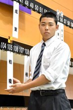 柏陵の今井主将　自信持って堂々と宣誓　開幕戦の船橋古和釜―袖ケ浦、両主将意気込み　第１０５回全国高校野球　千葉大会