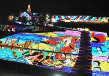 東京ドイツ村、イルミネーション開幕　カラフル「光の地上絵」で幻想的な夜を　今季は「ガリバー物語」題材　袖ケ浦