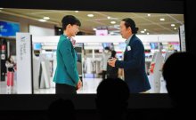 成田空港舞台の映画「空の港のありがとう」　就職説明会で初公開　俳優・清水美砂さん演じる地上係員が主人公　現場のリアルとやりがい表現
