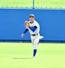 １試合１盗塁ノルマ　上村晃平左翼手　【聖地を駆ける　中央学院の頂戦】