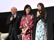 清水美砂さんと片岡凜さん「従業員の情熱込めた」　エピソードも披露　５月上映へ舞台あいさつ　成田空港描く映画「空の港のありがとう」