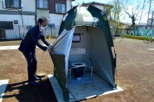 災害時は一時避難場所に　かまどや簡易トイレ設置　白井に「冨士公園」開園