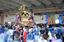 銚子で「大潮祭」　勇壮大みこし、大漁と海の安全願って