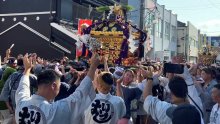 威勢良く「あんりゃあどした」　匝瑳・八重垣神社祇園祭