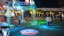 幕張イルミ、夜を彩る　レインボーサークル初登場　来年１月末まで