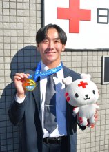 救える命増やしたい　ライフセービング世界選手権Ｖの日赤成田病院職員・森下広大さん（２３）　【ひと模様】