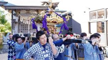 おみこし、おひっこし！　匝瑳から指宿へ旅立ち　町内会・萬町区が譲渡　感謝込め担ぎ納めも