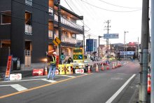 【速報】習志野の下水管で漏水　国道１４号、一部で片側通行規制