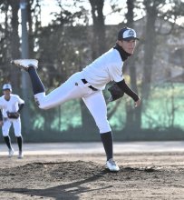 直球主体の本格派　田代敬祐　投手　３年　【八街から聖地へ　千葉黎明初のセンバツ】選手紹介