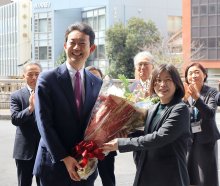 【動画あり】熊谷知事が再選後初登庁　職員と連携、県発展に意欲　６月補正予算「県政ビジョンに基づき肉付け」