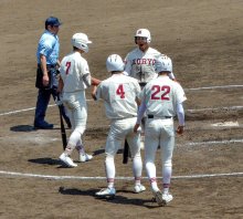 市船橋、千葉黎明下し４強　準々決勝　第７８回春季千葉県高校野球大会　