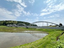 家康訪れ求めた地名　アーチ美しい公平水路橋　求名駅（ＪＲ東金線）　【駅から２kmのおもしろ散歩　千葉地理学会】